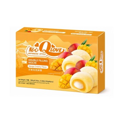 Mini mochi sabor Mango (Doble Relleno) 24/180g QLOVE