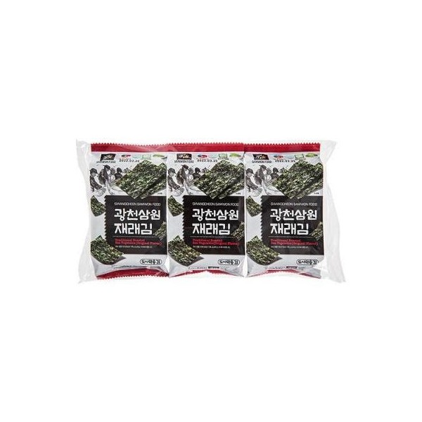 Algas Crujientes sabor Tradicional (3p) 24/4g SAMWON