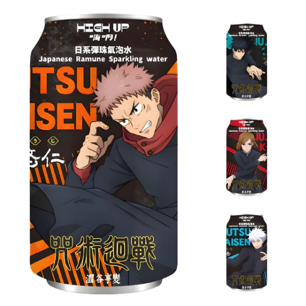Agua con gas sabor Ramune original «Jujutsu Kaisen» 24/330ml HIGH UP