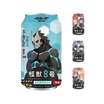 Agua con gas sabor Daifuku de fresa «High Up Kaiju No. 8» 24/330ml HIGH UP