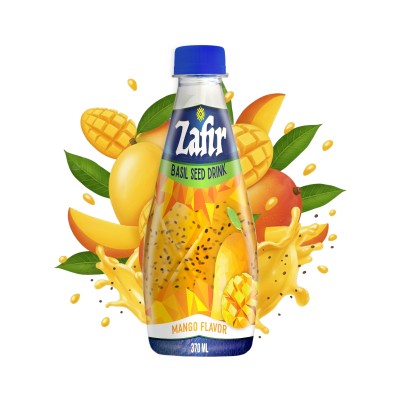 Jugo de mango con semillas de albahaca 24/370ml KATO
