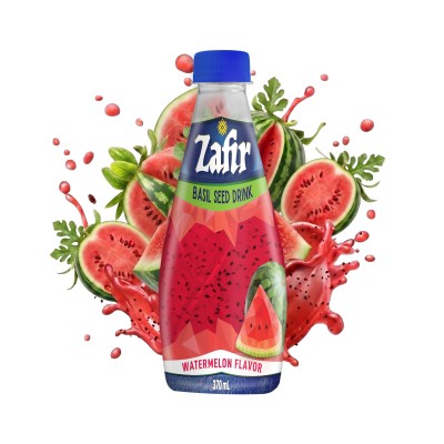 Jugo de sandía con semillas de albahaca 24/370ml KATO