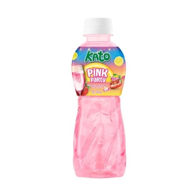 Bebida rosa fiesta con gelatina de coco 24/320ml KATO