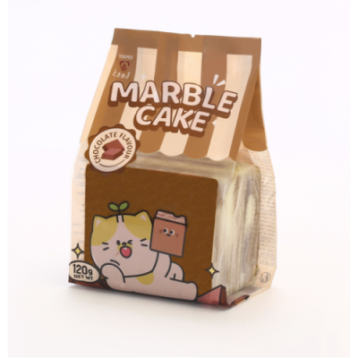 Pastel jaspeado sabor chocolate 32 /120g TOKIMEKI