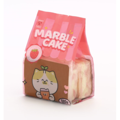 Pastel jaspeado sabor fresa 32 /120g TOKIMEKI