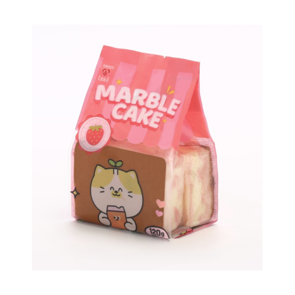 Pastel jaspeado sabor fresa 32 /120g TOKIMEKI