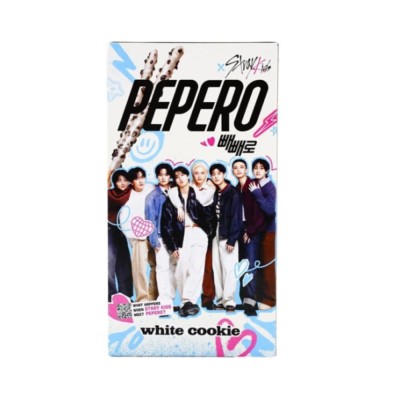 Palitos de chocolate blanco y trozos de galleta 6/8/32g PEPEROxStray Kids LOTTE