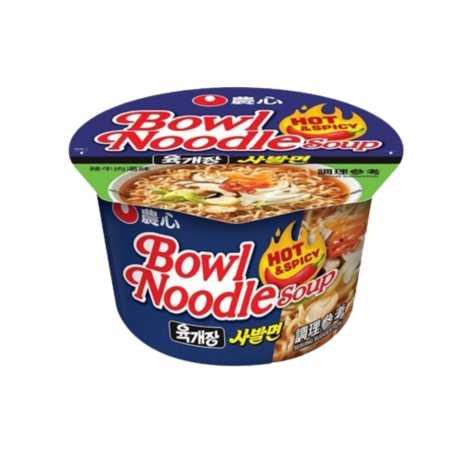 Fideos Instantáneos Picante bowl noodle 12/100g NONG SHIM