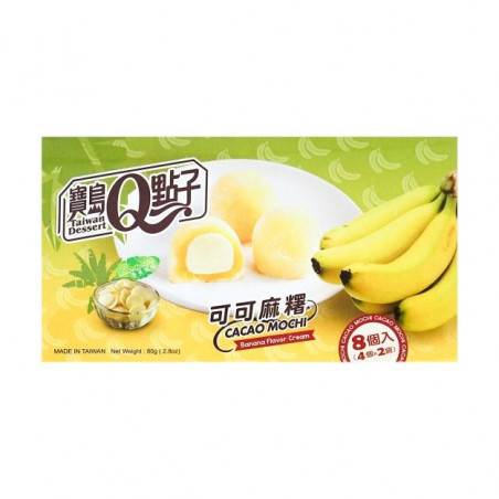 Mini mochis sabor platano 24/80g BAODAO